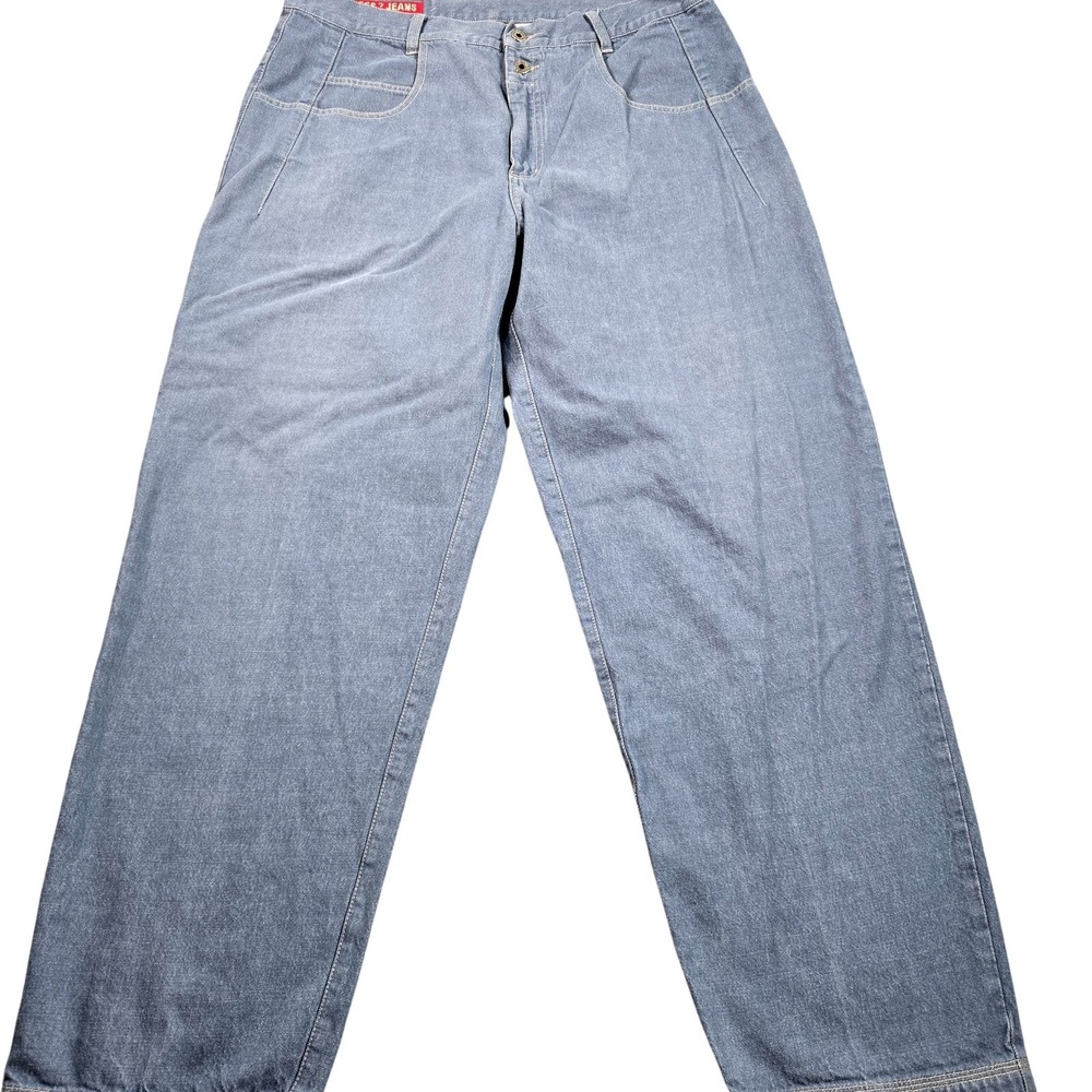 Vintage Guess Jeans Mens 38x31 (tag 38x32) Light Wash Blue Relaxed Straight